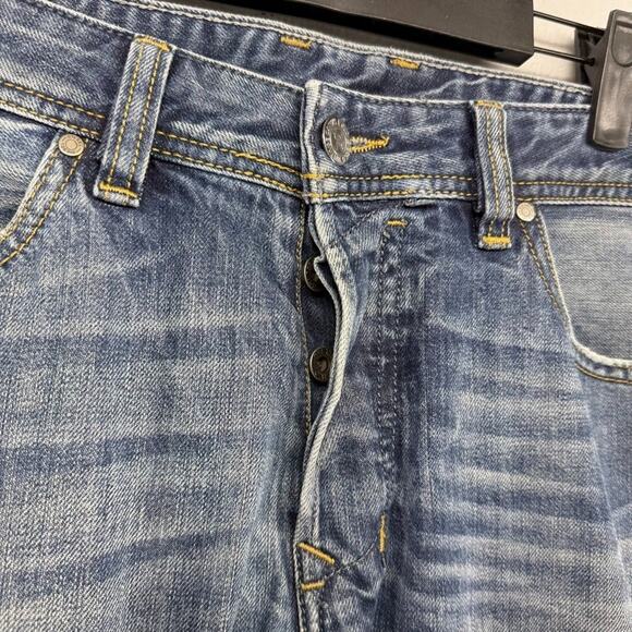 Diesel Jeans Mens 34 FIts 34x33 Regular Straight Whisker Faded Safado y2k Dark - Picture 7 of 14